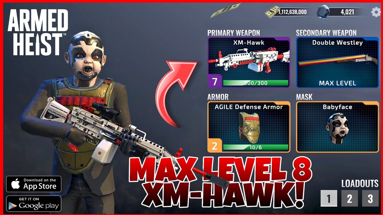 Max Level 8 XM-Hawk Epic🔥 Gameplay| Armed Heist