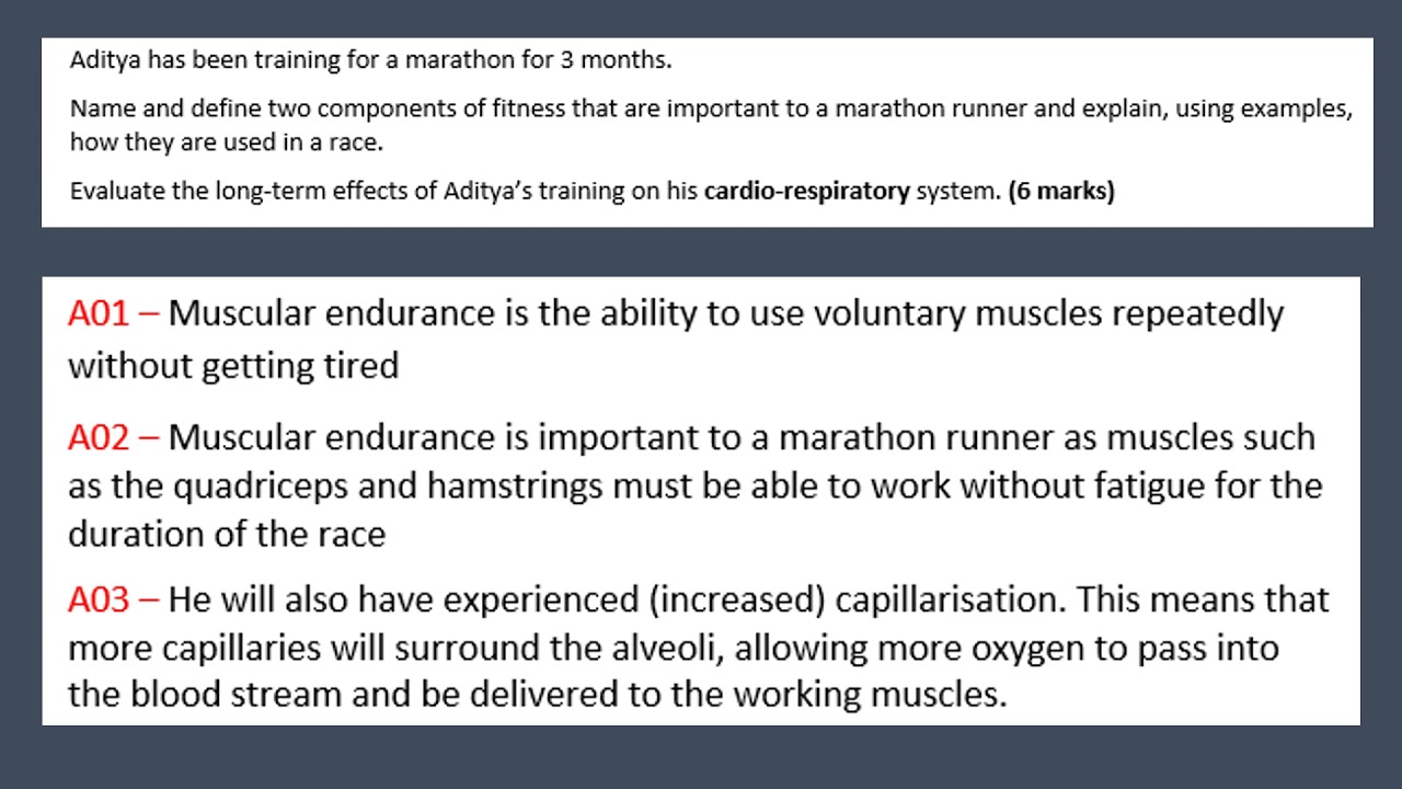 OCR Components of Fitness 6 Marks