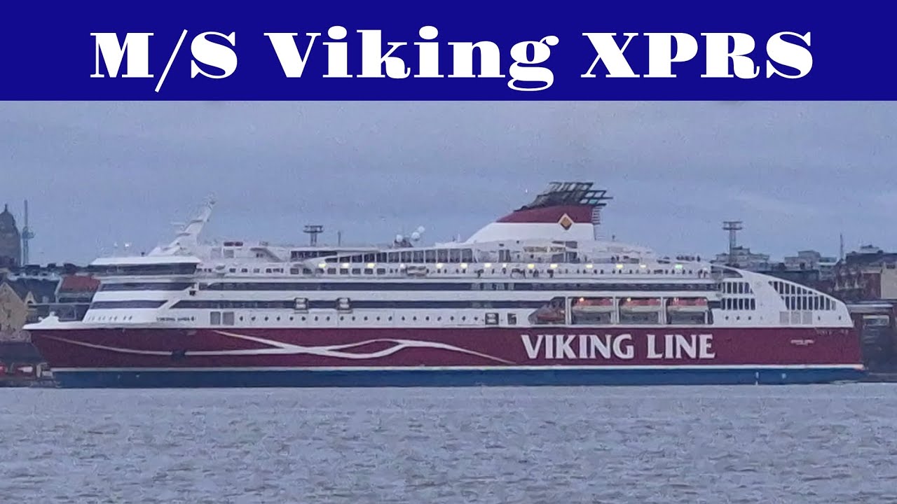 Viking line: M/S Viking XPRS leaving Helsinki