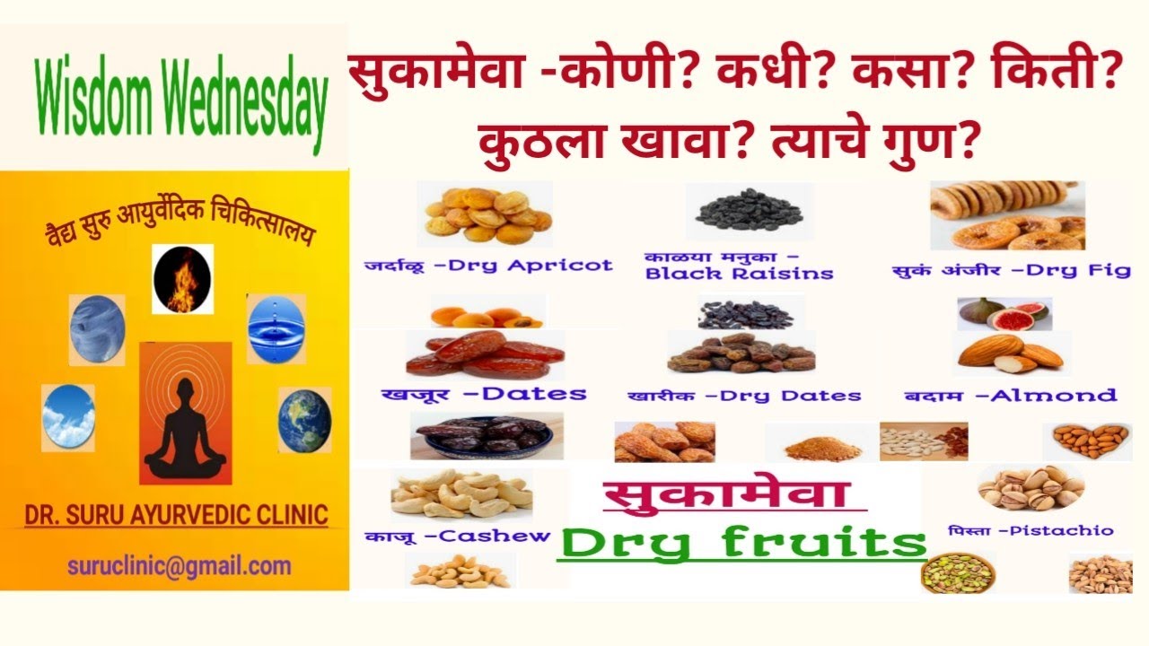 Dryfruits & Ayurved |Benefits of Dryfruits| How , When to eat Dryfruits| Dryfruit Benefits |Ayurved