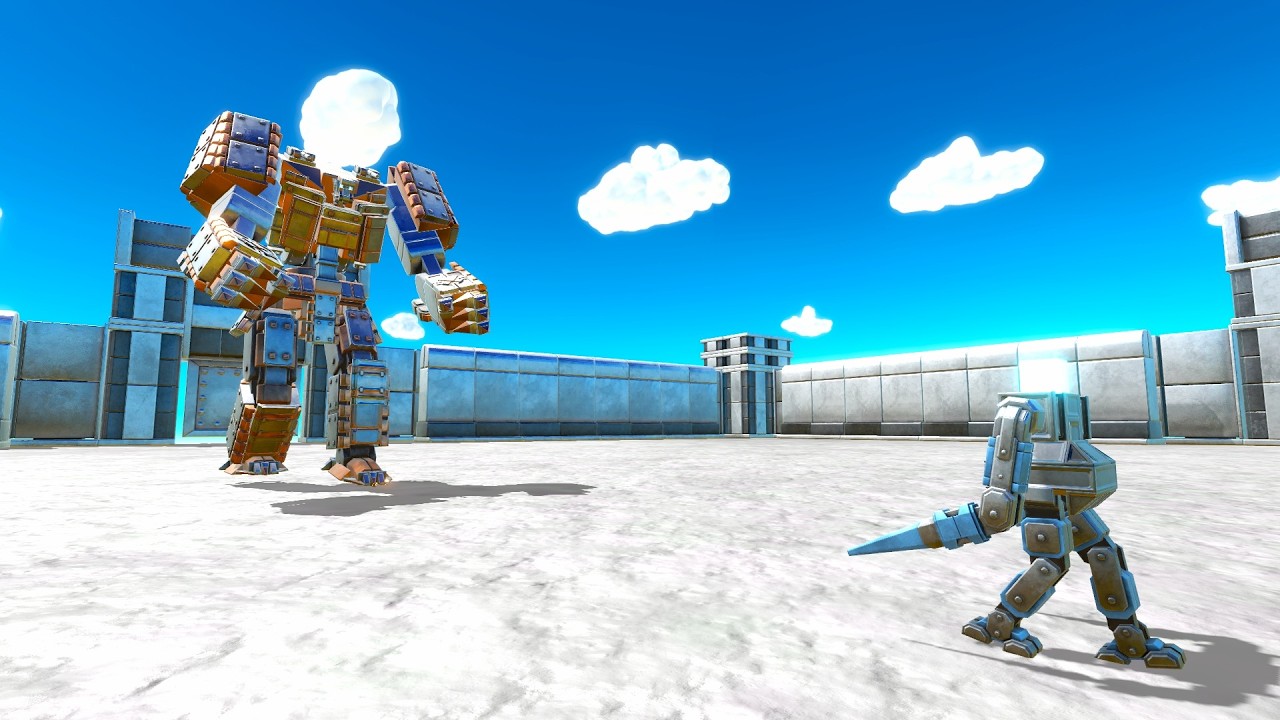 Titan melee xl vs every robot unit age of warbots