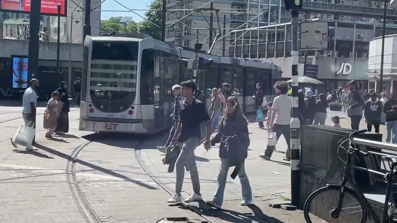 Trams & Metro in Rotterdam, Netherlands
