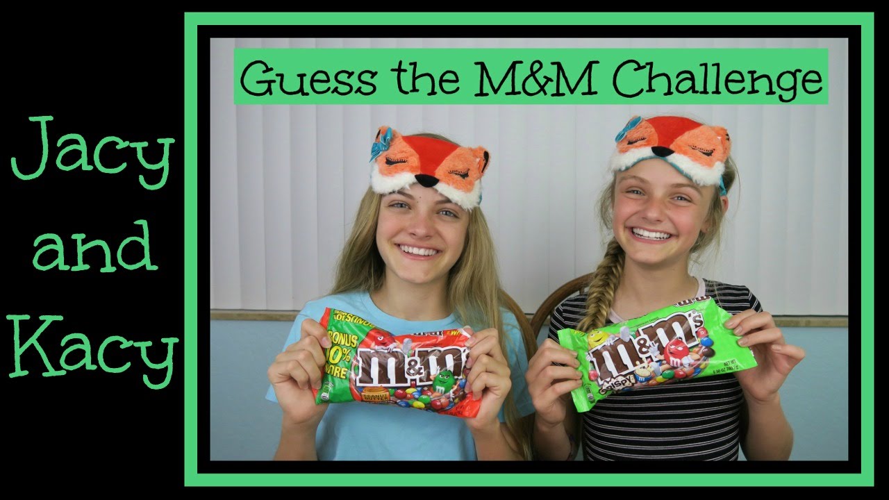 Guess the M&M Challenge ~ Jacy and Kacy