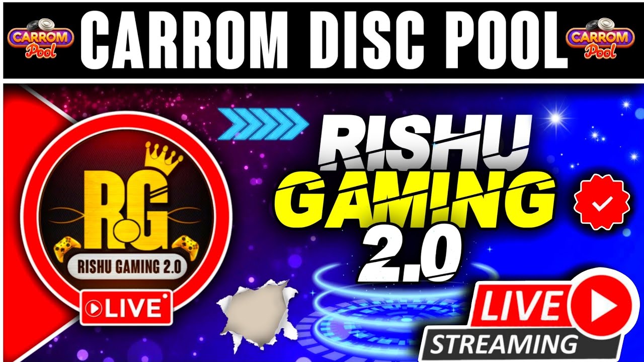 Rishu Gaming 2.0 😎 Auto play game play 🥰 Carrom pool live stream 🥰🤣