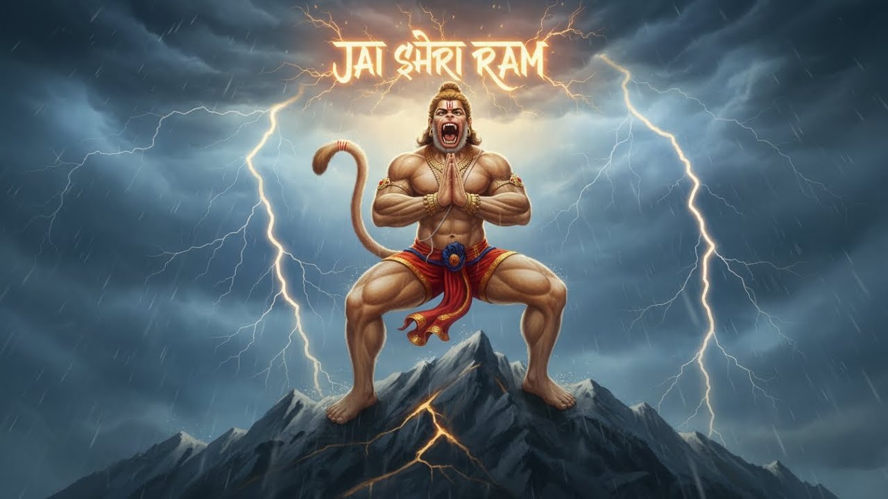 “क्या आप जानते हैं हनुमान की असली शक्ति?”“समुद्र क्यों कांप उठा था?” 😱#ai #viral #shortvideo #god