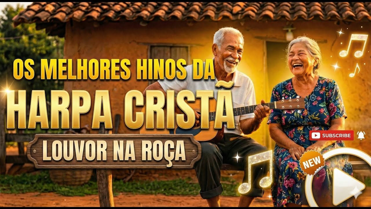Harpa Cristã e Louvor na Roça 💛 Hinos Antigos com Letra – Cante e Sinta a Presença de Deus