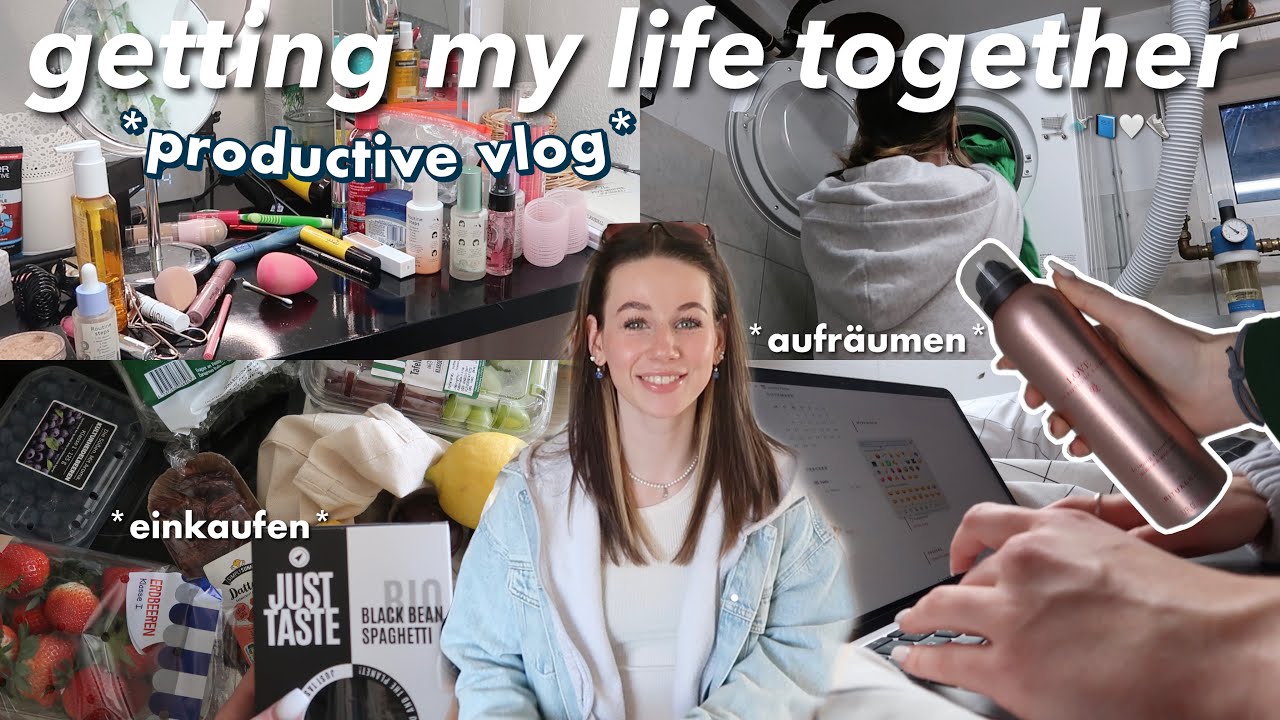 getting my life together *vlog* | aufräumen, einkaufen, To-Do‘s, habits, grwm🤍