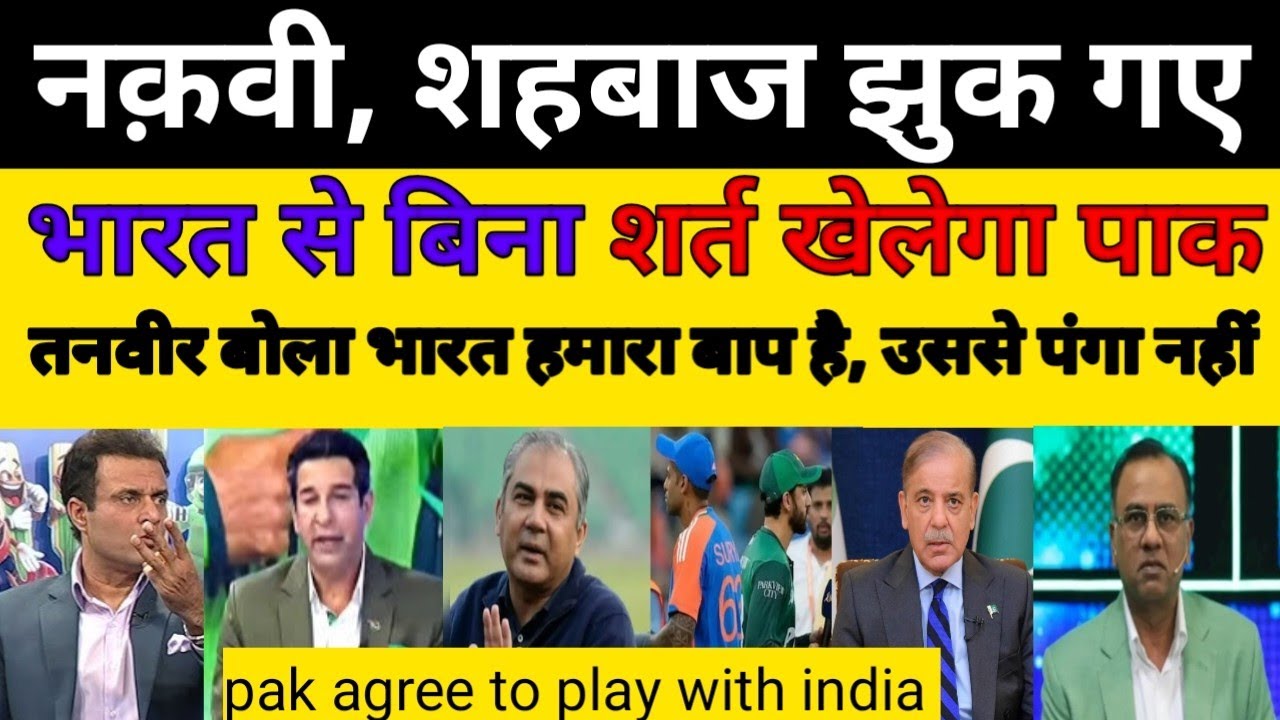 TANVEER AHMED CRYING 😭 Pakistan agreed to play against INDIA IN WorldCup | ind vs pak | pak reacts |