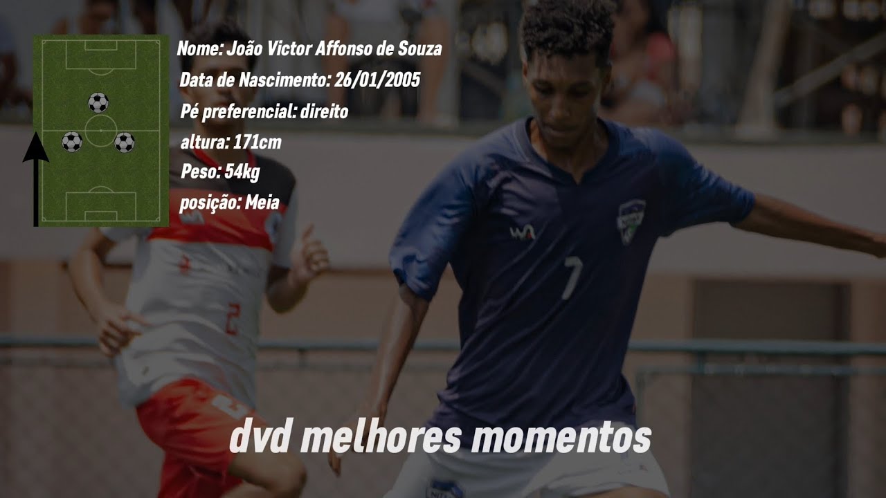 Jo&atilde;o Victor Affonso/ DVD- melhores momentos futebol