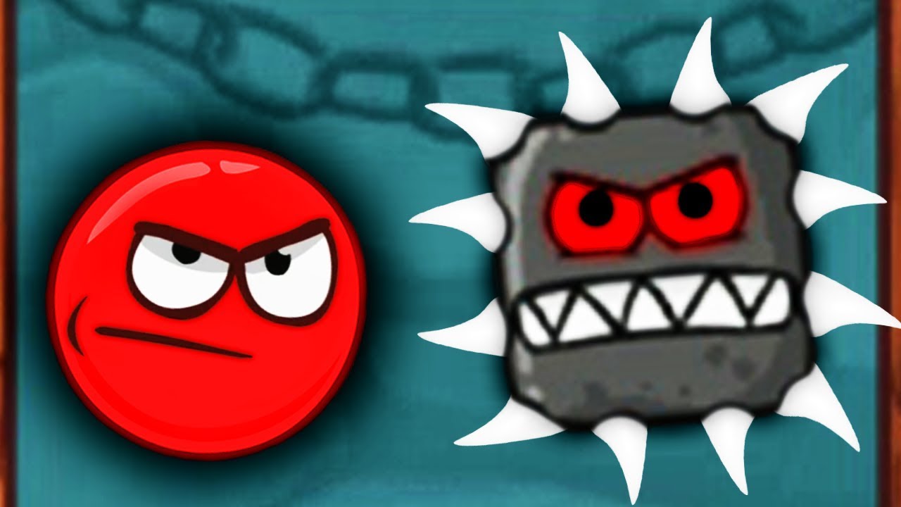 Red Ball КРАСНЫЙ ШАР против ЗУБАСТЫХ КВАДРАТОВ Игра КРАСНЫЙ ШАРИК в ПОДЗЕМЕЛЬЕ