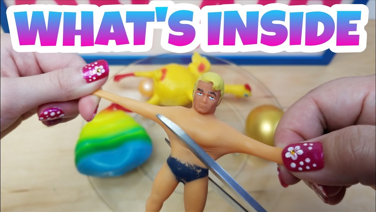 WHAT'S INSIDE MY SQUISHY SQUEEZE TOYS? CUTTING UP WORLDS SMALLEST STRETCH ARMSTRONG AND SO MUCH MORE