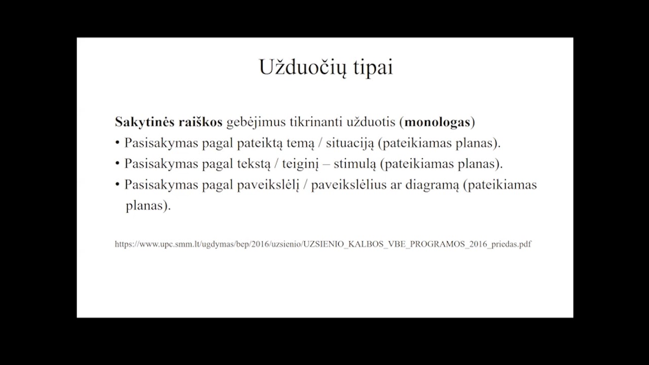 „Kalbėjimo įgūdžių tobulinimas ir vertinimas rengiant abiturientus užsienio kalbos egzaminui“