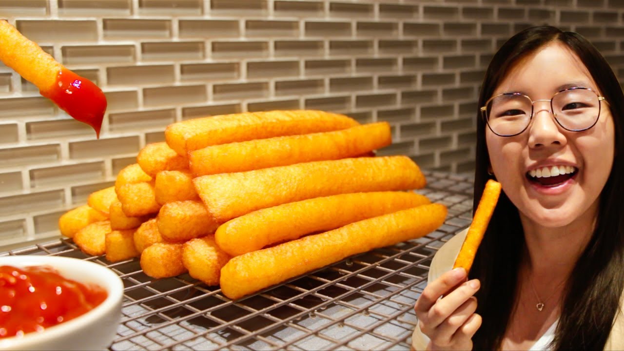 Картофельные сырные палочки 🥔 (ХРУСТЯЩАЯ закуска из 3 ингредиентов от TikTok)