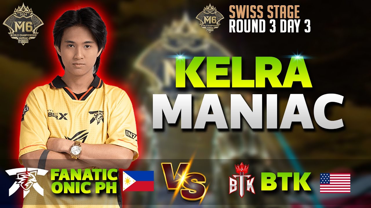 KELRA MANIAC | FNOP VS BTK GAME 3 M6 WORLD CHAMPIONSHIP SWISS STAGE ROUND 3 D3