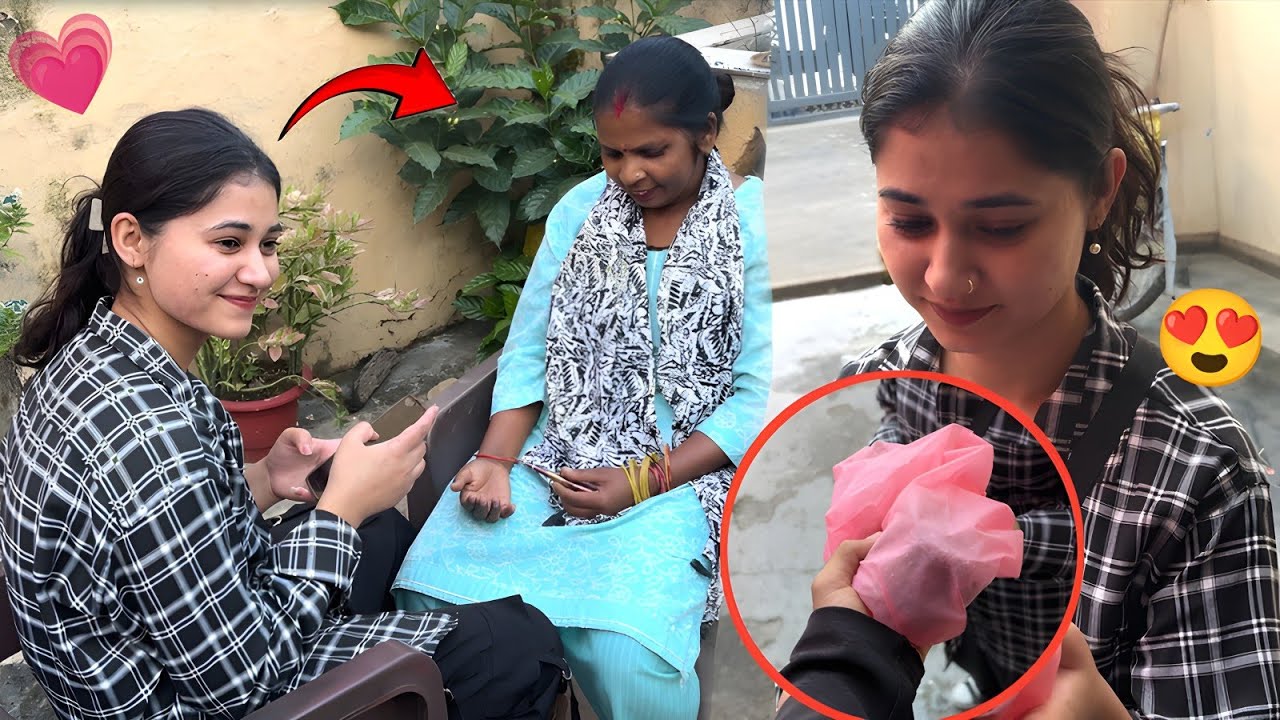 Deepika Ne Mummy Ke Mehndi lga di😍Or mene diya Isko Surprise gift / Her Reaction😳
