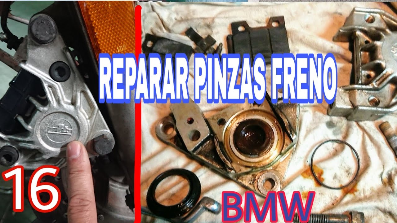 16. Cómo DESMONTAR PINZAS de FRENO BLOQUEADAS, SACAR PISTÓN, LIMPIAR y MONTAR. BMW R65 SS