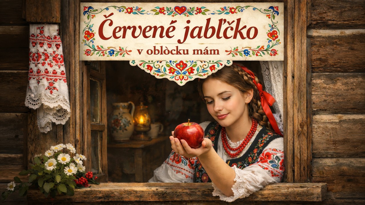Červené jabĺčko v oblôčku mám - AI remix #folksong #slovenskyfolklor #hudba #slovenskahudba