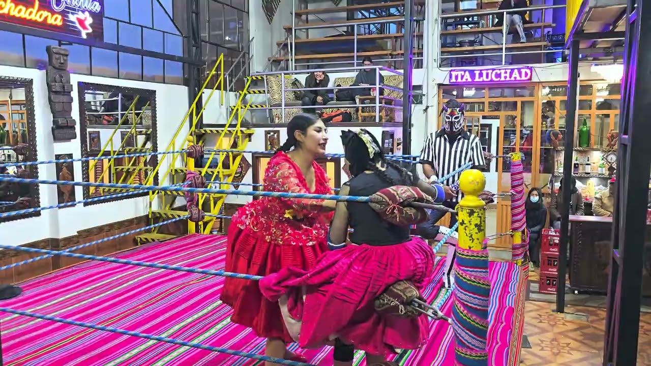Tercera Lucha de CHOLITAS en Bolivia 2025 🇧🇴 #bolivia #shorts #reels 