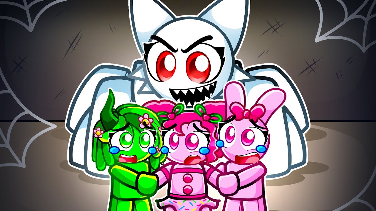 Bolinho e as MENINAS SPRUNKIS no jogo SPIDER ROBLOX