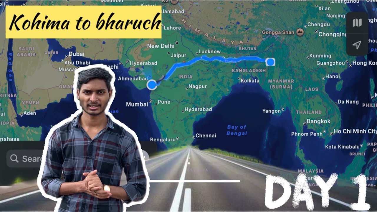 Journey from Kohima to Bharuch | Hitchhiking Across India 🇮🇳#vlog #travel