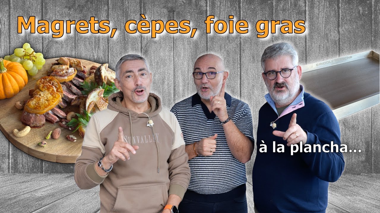 Magret de canard Rossini et ses cèpes sur la nouvelle plancha GrillRost !
