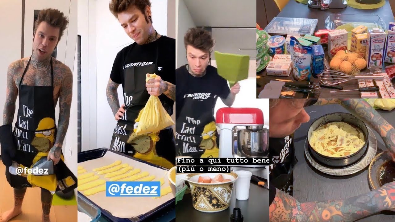 FEDEZ PREPARA IL TIRAMISÙ   CHIARA FERRAGNI E FEDEZ STORIES