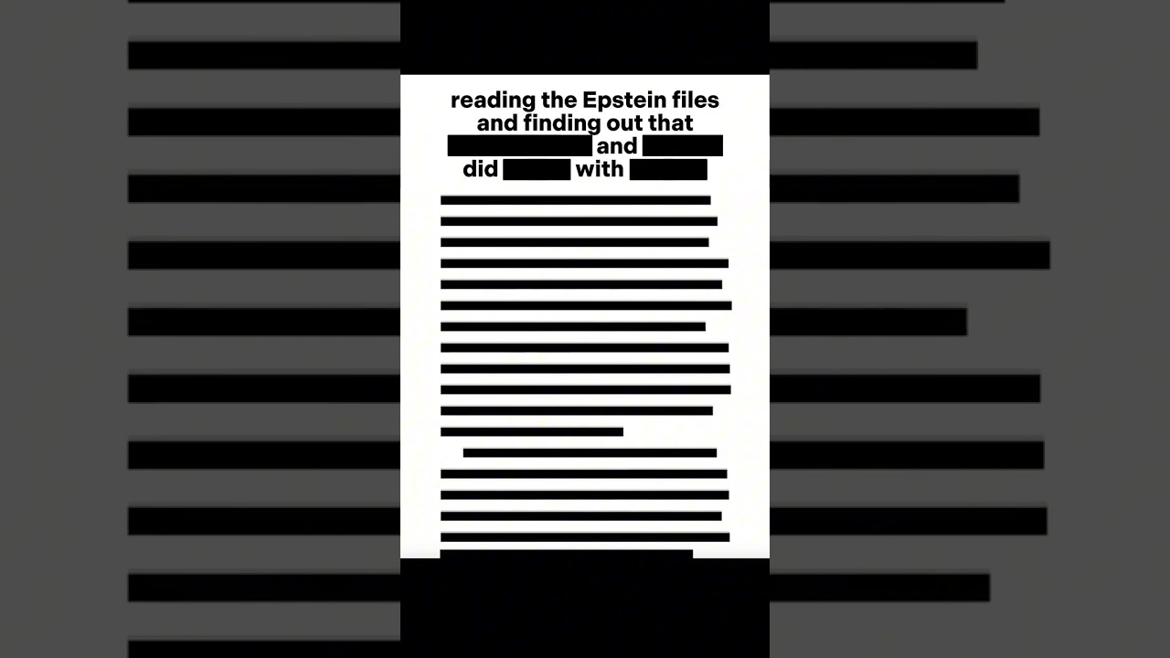 Epstein Files ❌ Redacted Files ✅