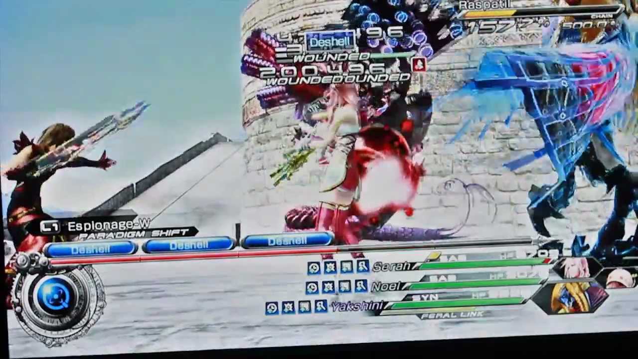 Final Fantasy XIII-2 -  Defeating Raspatil in 2min