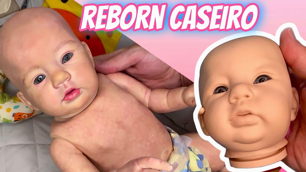 BEBÊ REBORN CASEIRO FICOU PRONTO! ANTES E DEPOIS DO BEBÊ REBORN FEITO EM CASA! PAPAI REBORN