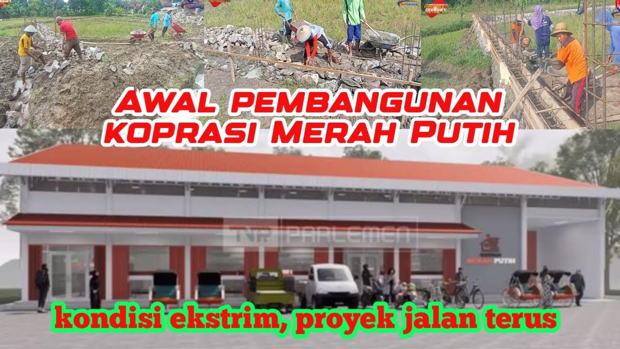 Kenapa tetap di bangun di tengah SAWAH...? ini jawabannya...! Koprasi Merah Putih.. 