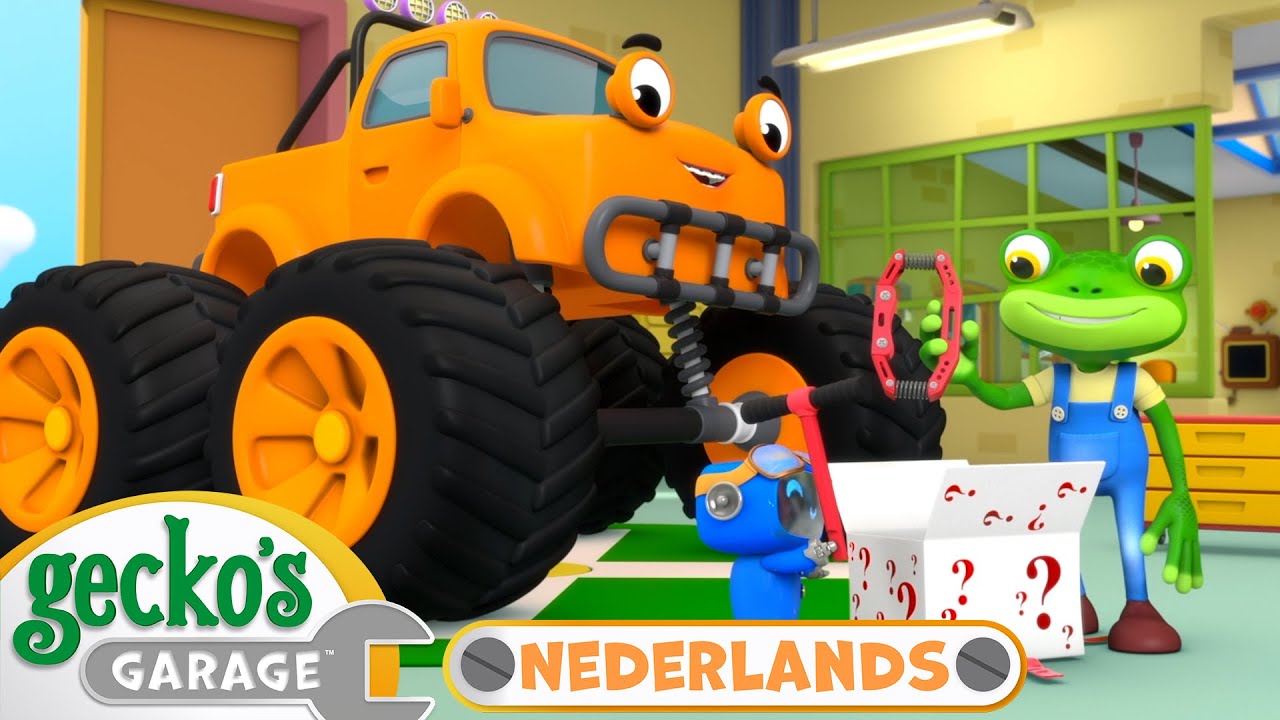 De mysterieuze doos 📦🎁| Gecko's Garage Nederlands | Vrachtwagen Cartoons Voor Kinderen