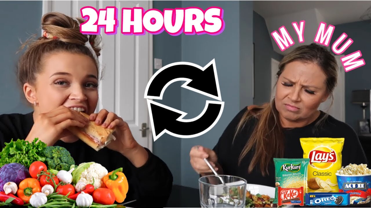 I SWAPPED DIETS FOR 24 HOURS WITH MY MUM! *extremely dramatic*