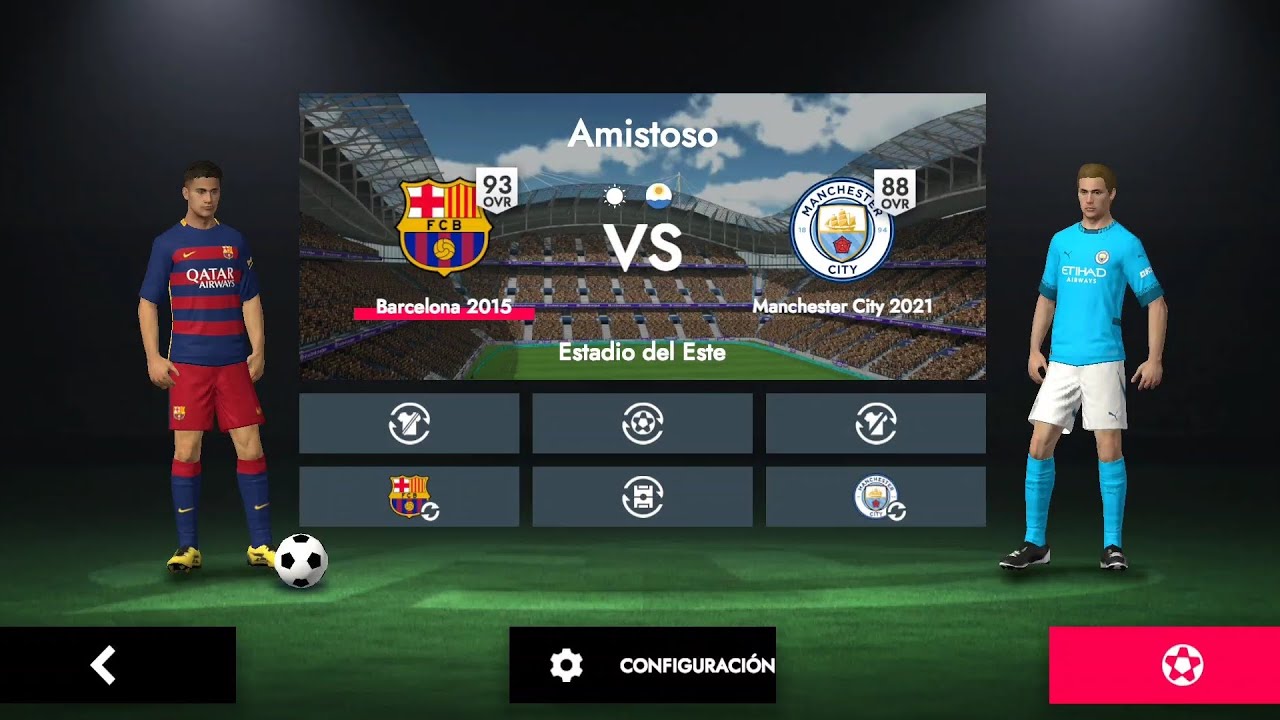 BARCELONA 2015 VS MANCHESTER CITY 2021 PARTIDO FL26 