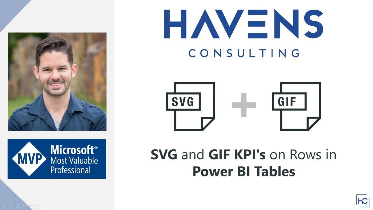 SVG and GIF KPI's on Rows in Power BI Tables