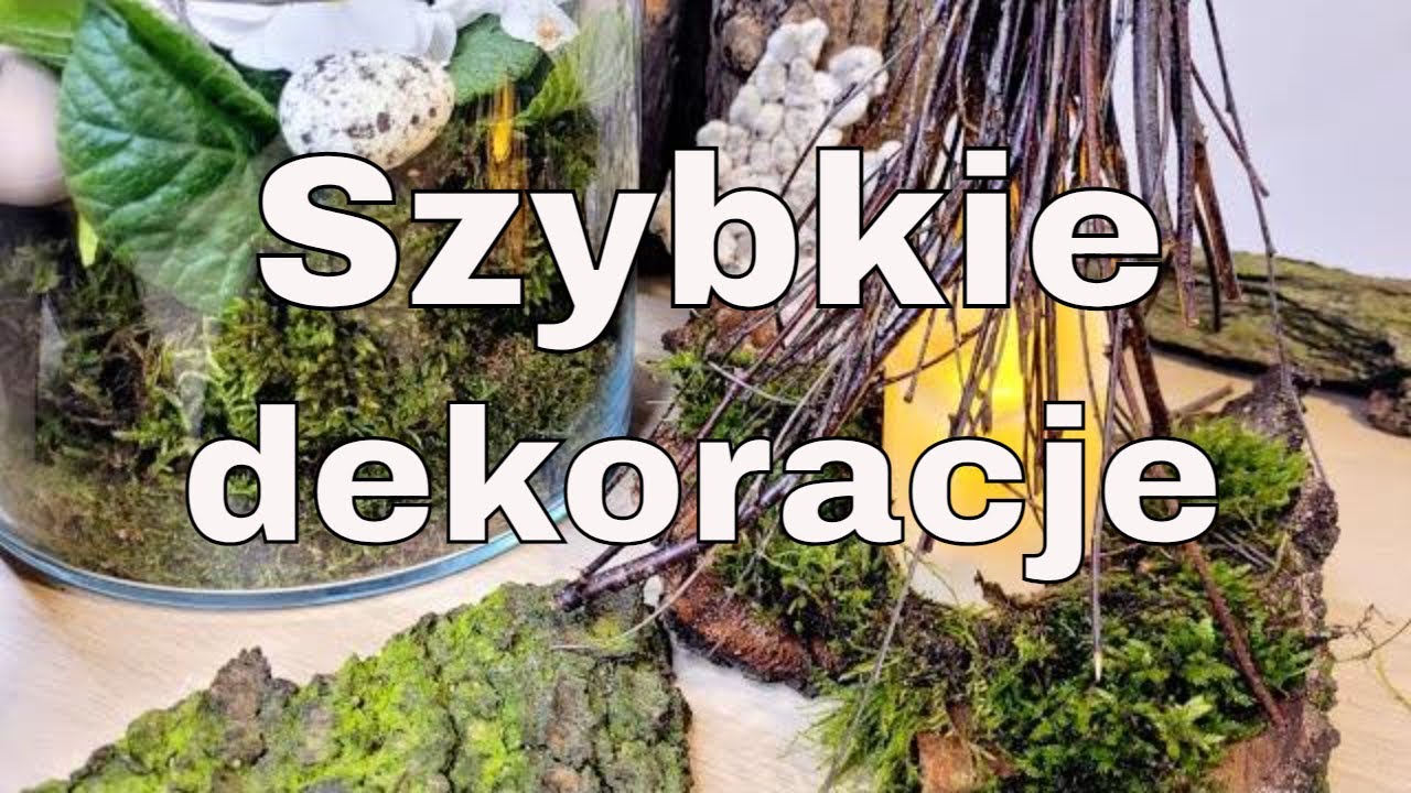 NATURALNE  DEKORACJE WIOSENNE PROSTE I SZYBKIE | PRYMULKA W SZKLE | DEKORACJA ŚWIECY | WIELKANOC DIY