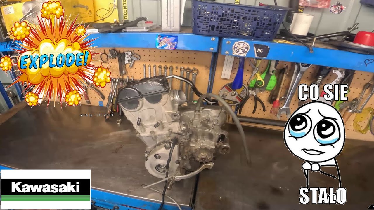 Silnik wytrzymał 40 mth od remontu Kwasaki KX 250F wtrysk