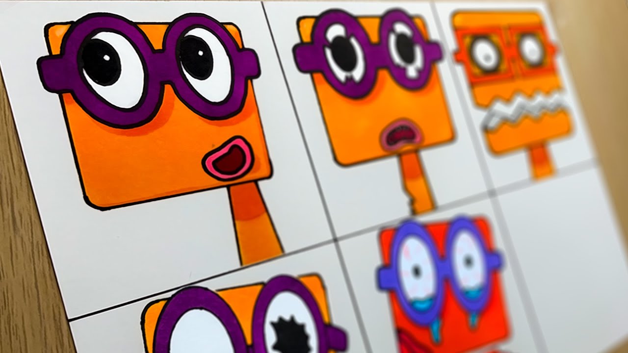 Drawing All Phases in New Incredibox Sprunki OC of Two (from Numberblocks) / From Phase 1 to 5