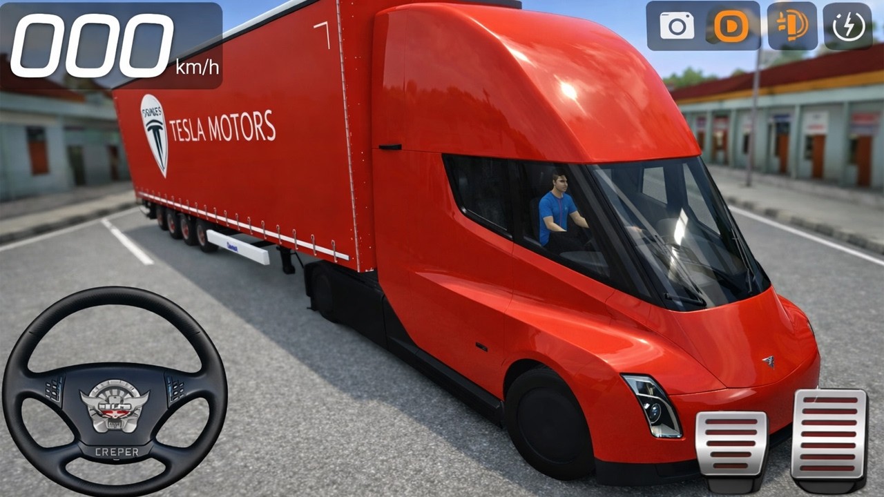 Tesla Semi Truck Mod Gameplay | Bus Simulator Indonesia | Realistic Truck Driving Android 2026