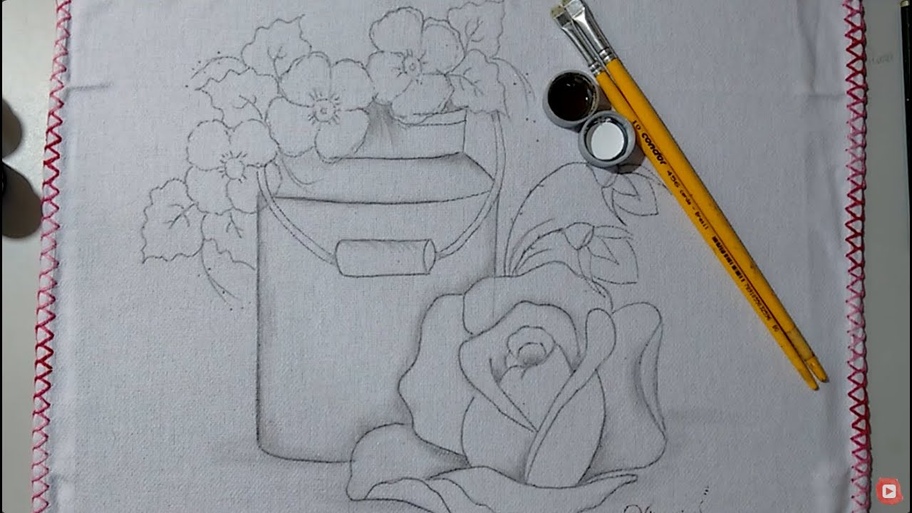Roberto Ferreira - Vamos Aprender a Pintar Leiteira, Flores do Campo e Rosas - Parte 1