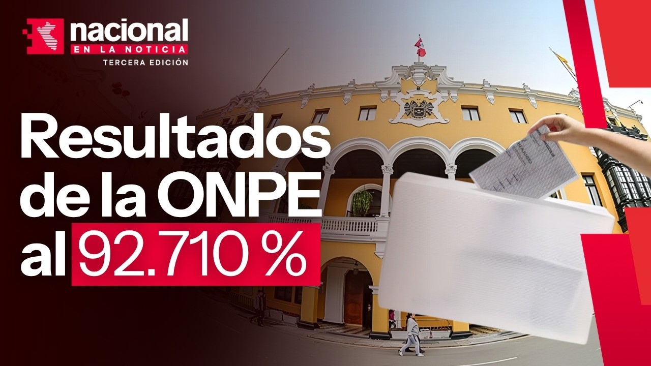 Conteo de la ONPE al 92 % para la alcald&iacute;a de Lima | Nacional en la noticia | 5-10-26