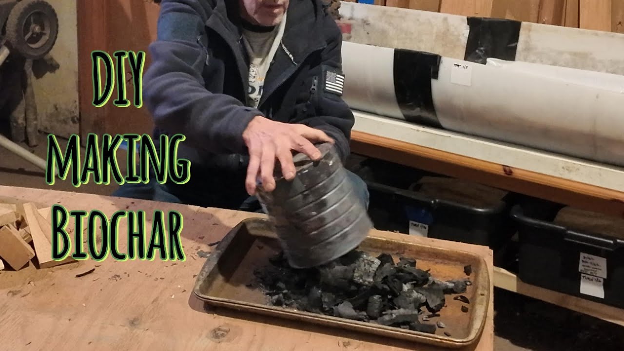 DIY Biochar in a woodstove retort