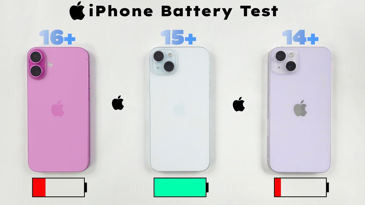 iPhone 16 PLUS vs 15 PLUS vs 14 PLUS - iOS 26.3 BATTERY DRAIN TEST 🔥