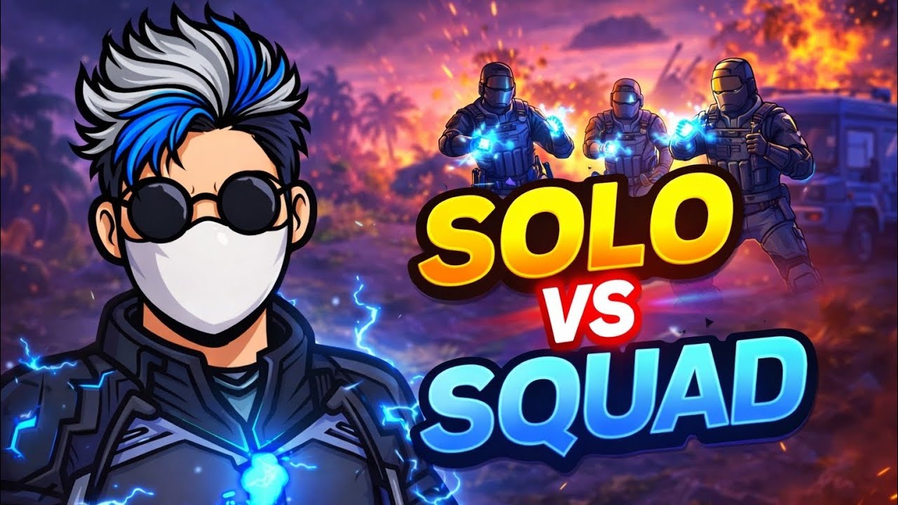 SOLO VS SQUAD PORÉM SO PODE USAR HABILIDADE DE APOSTADO NO FREE FIRE!!