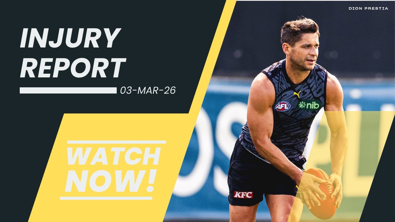 Josh Smillie out longer!! | Tiger's injury report | Backup on the way for round 1