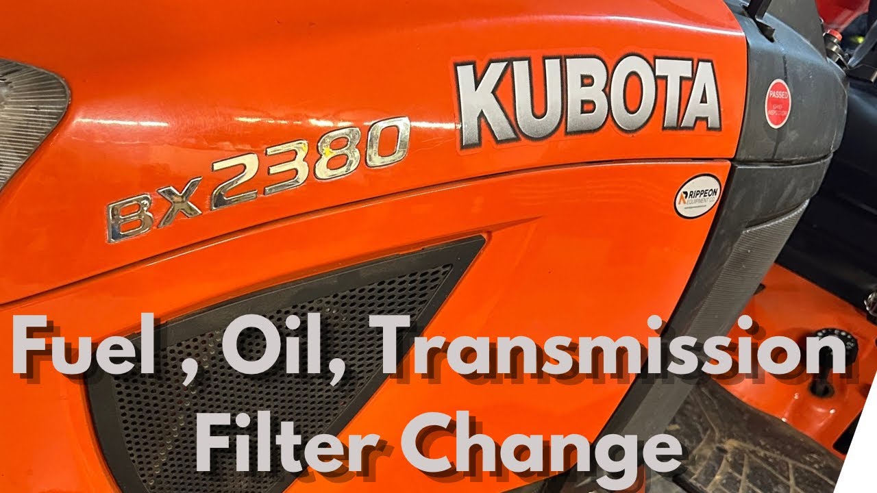 Kubota BX2380 200 Hour Maintenance 