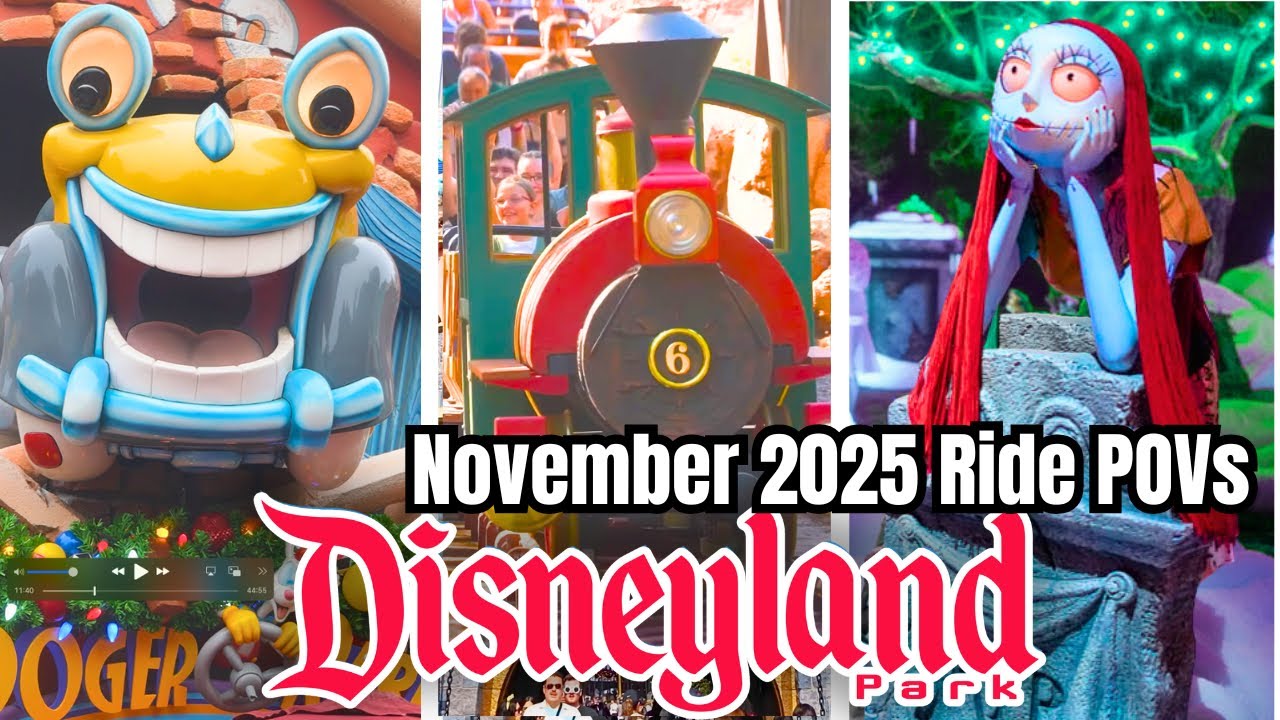 Disneyland Park - 2025 Ride POVs - November 2025 | 4K 60FPS