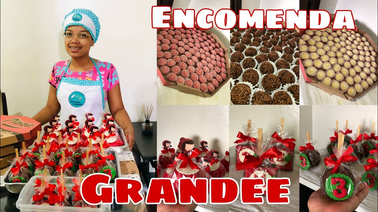 RECEBI UMA GRANDE ENCOMENDA TEMA CHAPEUZINHO VERMELHO | FAZENDO OS DOCES - Dé na Cozinha