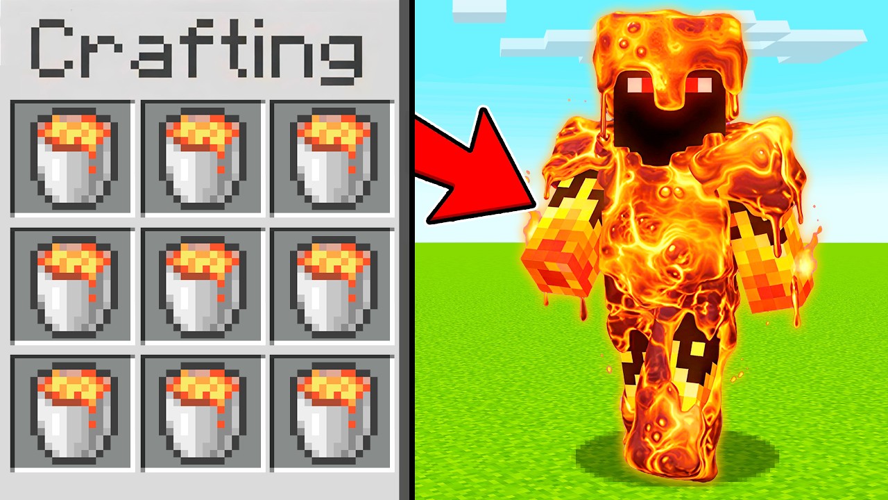 Майнкрафт но МОЖНО СКРАФТИТЬ БРОНЮ ИЗ ЛЮБОГО БЛОКА МАЙНКРАФТ !