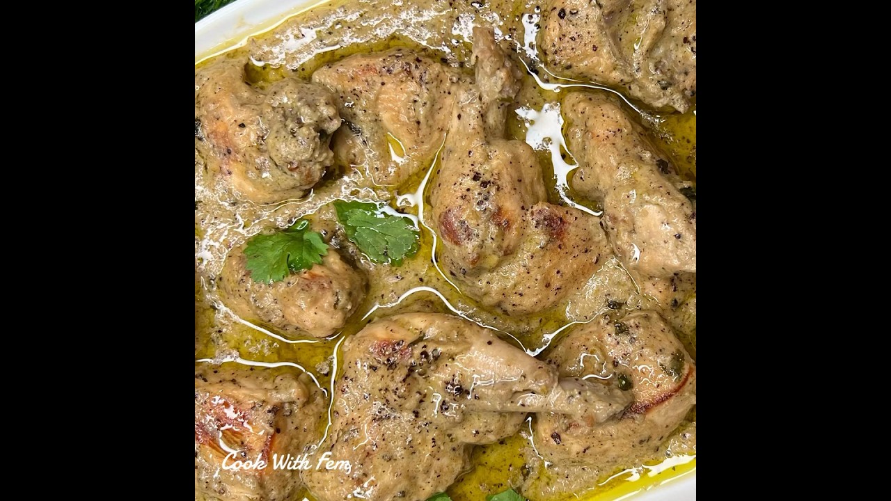 Complete Video Of MAKHMALI KALIMIRCH MURGH #chickenrecipes #pepperchicken #chickenmasala #chicken