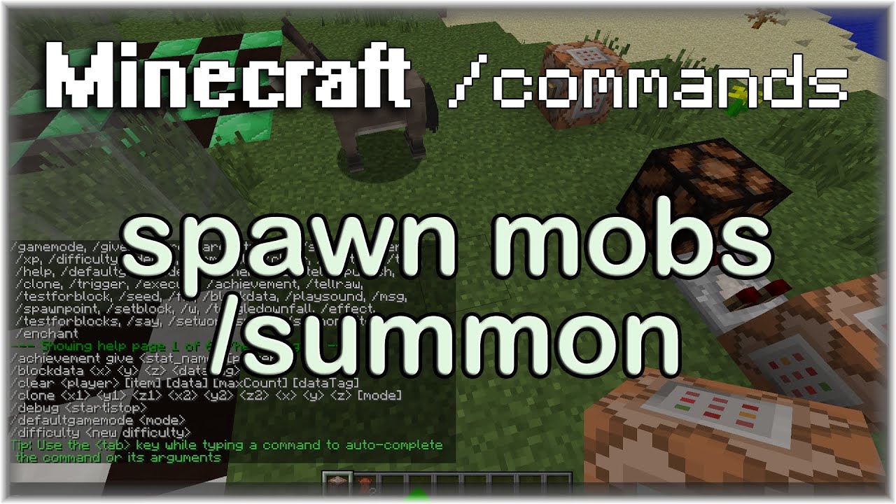 Minecraft Commands: /summon Tutorial